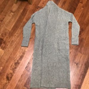 Cozy full length wrap sweater